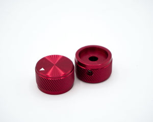 Red Anodized Aluminum Knob with Indicator - 1.25u